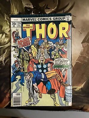 Buy Thor #274 Marvel Comics 1978 1st App Odins Ravens Death Of Balder Low Grade • 8£