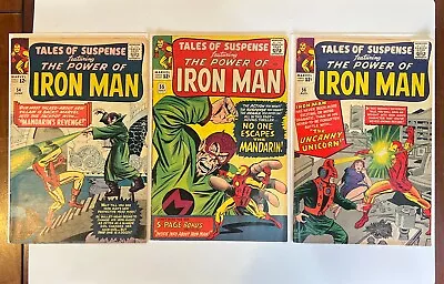 Buy Tales Of Suspense 54, 55, 56 Mandarin, Unicorn, Marvel Comics 1964 . Mid-Grade • 178.73£