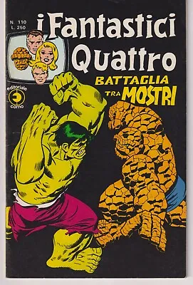 Buy Fantastic Four # 112 High Grade - Hulk Vs Thing Buscema Cover - Italian Edition • 103.86£