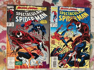 Buy The Spectacular Spider-Man Comic Books #'s 201-202 Marvel 1993 Carnage Venom  • 15.97£