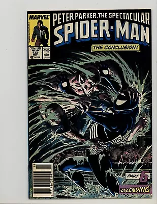 Buy Peter Parker The Spectacular Spider-Man 132 Fine Newsstand Kraven's Last Hunt 87 • 7.88£