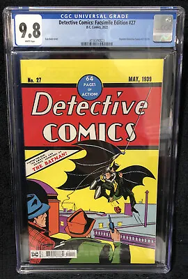 Buy Detective Comics #27 (DC 2022) CGC 9.8 Facsimile Edition • 55.33£
