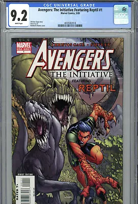 Buy Avengers The Initiative Featuring Reptil #1 (2009) Marvel CGC 9.2 1st Appearance • 52.18£