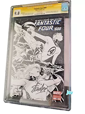 Buy Fantastic Four 600 Cgc 9.8 Ss Stan Lee Marvel Comic Variant Sketch 1:200 🕸🕷🦸 • 7,944.47£