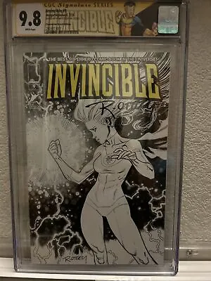 Buy Invincible #9 Ryan Ottley Atom Eve B&W VARIANT Signed 9.8 CGC. Only 19 In Pop. • 791.58£