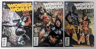 Buy Wonder Woman #43/#44/#45 Signed By Meredith & David Finch, X3 Comics, 2015, DC • 45£