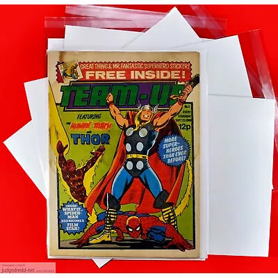 Buy Team-up #3 Spider-Man Thor Torch Comic Bag And Board 25 9 80 UK 1980 (Lot 2404 • 8.99£