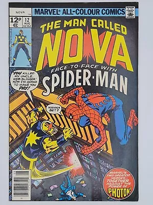 Buy Nova Vol:1 #12 1977 Marvel Comics Pence Variant • 14.95£