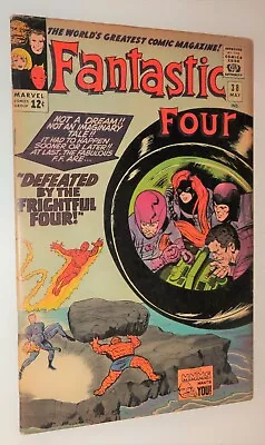 Buy Fantastic Four #38 App Frightful Four & Medusa Kirby Classic  Mid Grade 1965 • 82.98£