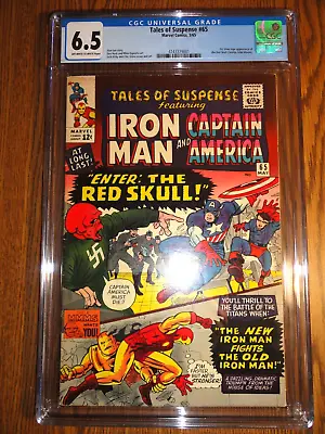 Buy Tales Of Suspense #65 Key CGC 6.5 Captain America 1st Red Skull Iron Man Marvel • 295.06£