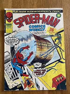 Buy Spider-man Comics Weekly #113 - 1975 - Marvel Comics Uk • 2.75£