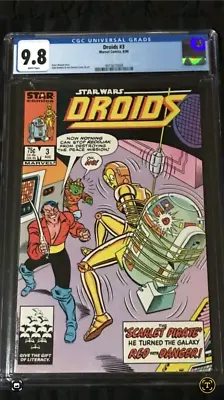Buy MARVEL /STAR 1986 STAR WARS Droids #3 CGC 9.8 NM/MTW/White Pages Comic • 179.99£