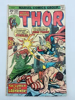 Buy The Mighty Thor Vol. 1 No. 235, Vintage 1975 Marvel Comics • 4£