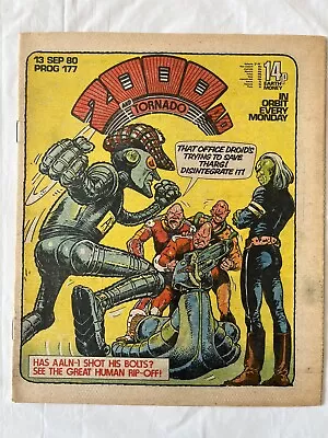 Buy 2000AD PROG 177, 13/09/1980. VGC. Back Cover Booklet Intact • 0.99£