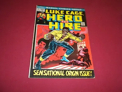 Buy BX10 Luke Cage, Hero For Hire #1 Marvel 1972 Comic 5.0 Bronze Age VISIT STORE! • 290.99£