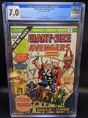 Buy Giant-Size Avengers #1 (Marvel, 8/74) CGG 7.0 FN/VF (All-Winners Squad App.) KEY • 55.79£