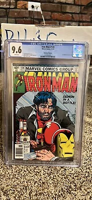 Buy Iron Man #128 Demon In The Bottle, Alcoholism  Marvel 1973 White Pages Cgc 9.6 • 346.91£