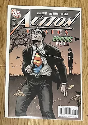 Buy Action Comics #870 DC Comic Book Superman Geoff Johns Brainiac Finale • 3.12£
