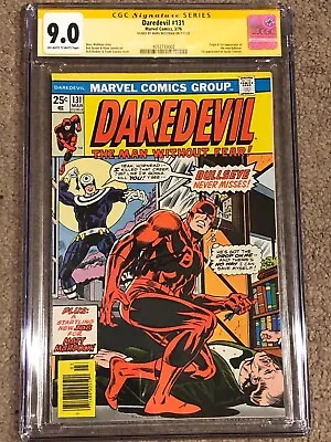 Buy Daredevil #131 CGC 9.0 SS  Marv Wolfman  1st Bullseye Ow/w • 833.10£