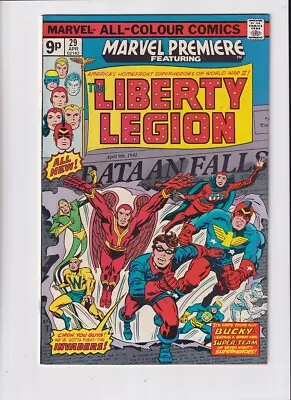 Buy Marvel Premiere (1972) #  29 UK Price (8.0-VF) (1574894) Liberty Legion 1976 • 10.80£