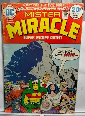 Buy Mister Miracle #18 Marriage Of Big Barda And Mister Miracle Jack Kirby 1974 • 7.91£