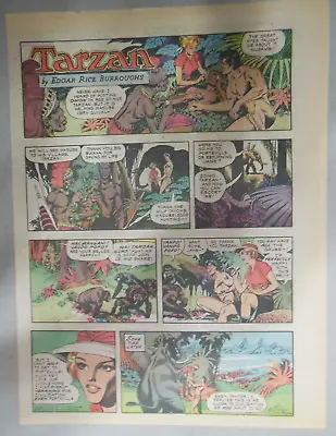 Buy Tarzan Sunday Page #2394 By Russ Manning From 1/23/1977 Tabloid Page Size! • 2.38£