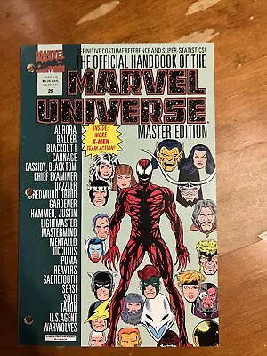 Buy Official Handbook Of The Marvel Universe Master Edition 29 Comics Card Print TPB • 11.85£