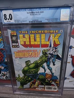 Buy CGC 8.0 - Incredible Hulk #449 - 🔑 1st Thunderbolts • 59.99£