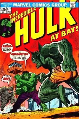 Buy Marvel Comics The Incredible Hulk Vol 1 #171 1974 5.0 VG/FN 🔑 • 27.94£