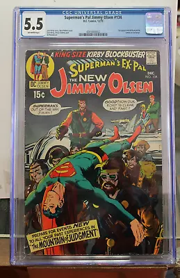 Buy SUPERMAN'S PAL JIMMY OLSEN #134 (1970) CGC 5.5 1st Cameo Appearance Of Darkseid • 134.69£