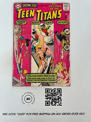 Buy Showcase # 59 FN- DC Silver Age Comic Book Teen Titans Robin Flash Girl 22 J202 • 78.83£