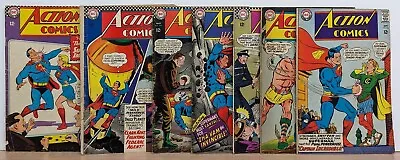 Buy ACTION COMICS 346, 348, 350, 351, 352, 353, 354 Lot 1967 Silver Age DC Superman • 28.12£