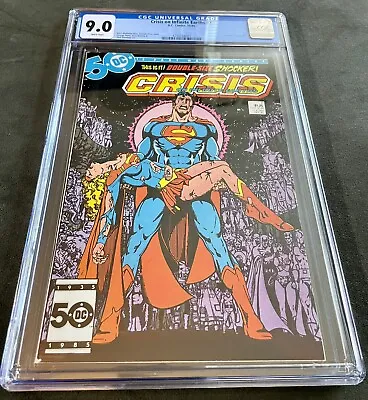 Buy Crisis On Infinite Earths #7 (1985) 🔥CGC 9.0🔥 Death Of Supergirl W/ White Pgs • 54.63£