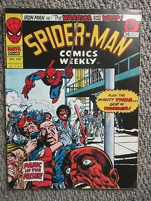 Buy Marvel UK  Spider Man Comics Weekly Including Thor.  #135 13th September 1975 • 5£