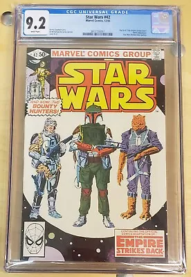 Buy Star Wars #42 CGC 9.2 NM- WP 12/80 1980 Marvel Comics 1st Boba Fett White Pages • 315.74£