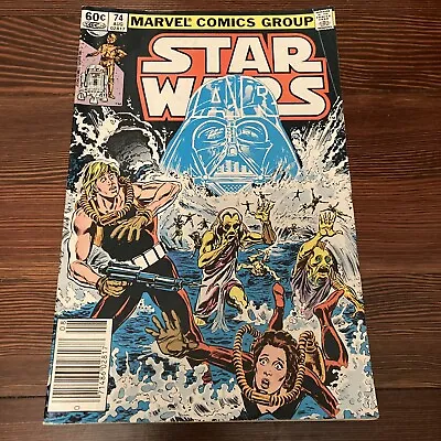 Buy Star Wars 74 Marvel Comics 1983 Fine 5/6 Newsstand Skywalker Leia Bronze Age • 7.99£