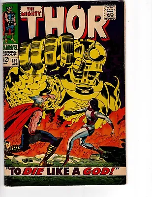 Buy Thor #139 Comic Book Silver Age KEY Marvel Comics 1967 1st Cover Of Sif VG • 21.34£