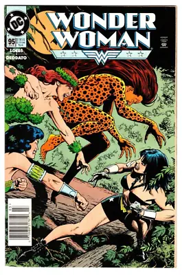 Buy Wonder Woman #95 - Diana Battles Cheetah, Poison Ivy And Cheshire! • 6.50£