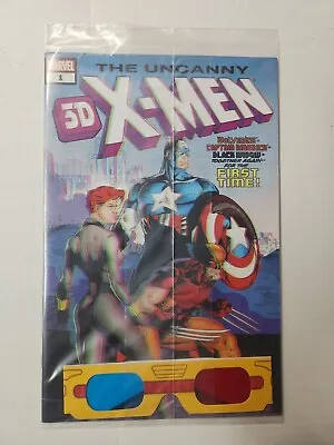 Buy Uncanny X-Men 3D #1 - Jim Lee Homage 268 Cover Polybag + Glasses 2019 • 7.88£