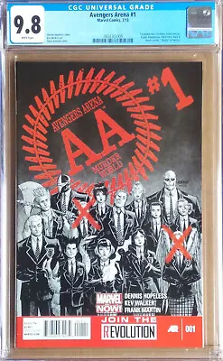 Buy AVENGERS ARENA #1 Cover A (2013 Series) - 1st App Apex + 4 More - CGC 9.8 • 100£