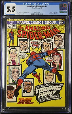 Buy Amazing Spider-Man #121 CGC 5.5 OWTW - Death Of Gwen Stacy!  Major Key • 271.84£