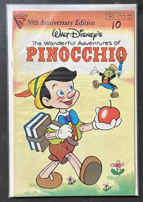 Buy Walt Disney's Adventures Of Pinocchio 50th #1 Gladstone Comics 1990 VF/NM • 3.95£
