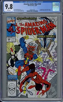Buy Cgc 9.8 Amazing Spider-man #340 White Pages 1st App Femme Fatales • 151.66£