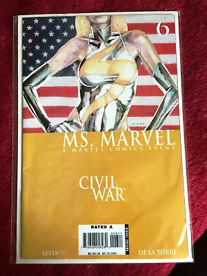 Buy Free P & P; Ms. Marvel #6 (Oct 2006) - CIVIL WAR Crossover! • 4.99£