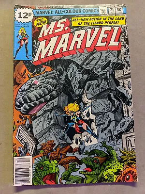 Buy Ms. Marvel #21, Marvel Comics, 1978, FREE UK POSTAGE • 9.99£
