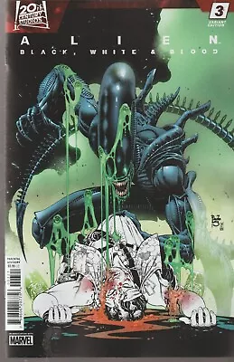 Buy Marvel Comics Alien Black, White & Blood #3 June 2024 Variant 1st Print Nm • 7.75£
