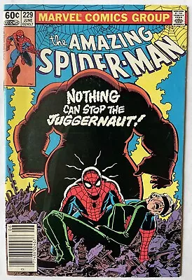 Buy Amazing Spider-Man #229 Newsstand! Classic Juggernaut Cover! Madame Web! See Pic • 11.85£