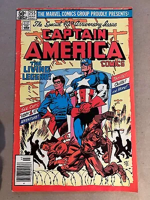 Buy Captain America #255 1981 Marvel 40th An. Bucky Stern/Byrne Frank Miller Cover • 3.95£