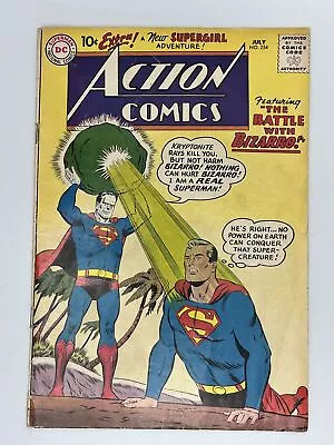 Buy Action Comics #254 (1959) Origin & 1st App. Bizarro #1 In 3.0 Good/Very Good • 143.91£