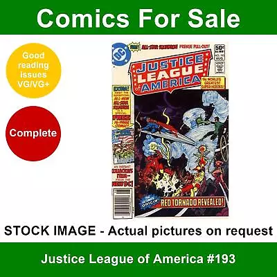 Buy DC Justice League Of America #193 Comic - VG/VG+ 01 August 1981 • 3.99£